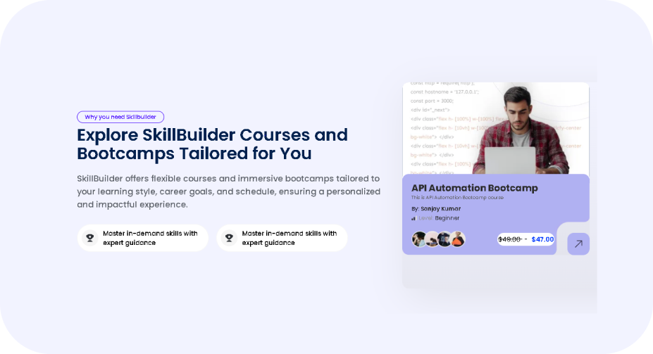 AI-Powered Learning Paths - Receive personalized course recommendations tailored to your career goals and current skill set