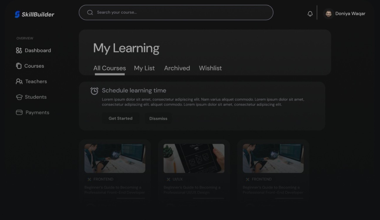 Advance Your Career with Personalized Learning Dashboard